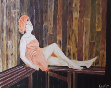 Картина под названием "Un vrai bonheur" - Christine Ranchoux Soleillant, Подлинное произведение искусства, Акрил