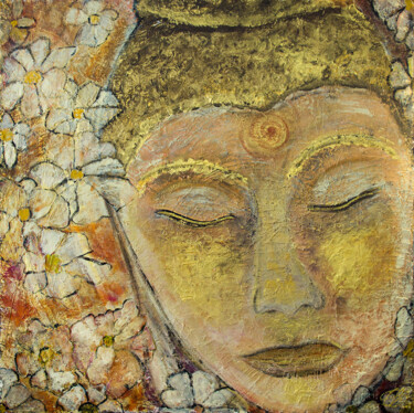 Картина под названием "Buddha" - Energiebilder Christine Schölzhorn, Подлинное произведение искусства, Акрил
