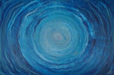 Malerei mit dem Titel "Element Wasser" von Energiebilder Christine Schölzhorn, Original-Kunstwerk, Acryl