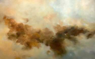 Malerei mit dem Titel "getragen vom Wind" von Christine Schön, Original-Kunstwerk, Öl