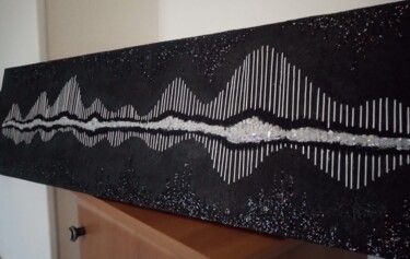 Collages getiteld "waves" door Christine Sylvestre, Origineel Kunstwerk, Acryl