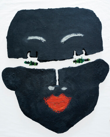 "ce masque vous rega…" başlıklı Heykel Christine Vannier tarafından, Orijinal sanat, Diğer