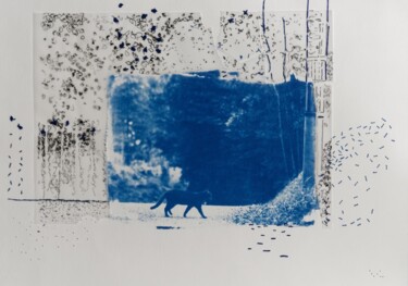 Εκτυπώσεις & Χαρακτικά με τίτλο "cyanotype IV" από Christine Vannier, Αυθεντικά έργα τέχνης, Μονοτυπία