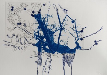 Εκτυπώσεις & Χαρακτικά με τίτλο "cyanotype VII" από Christine Vannier, Αυθεντικά έργα τέχνης, Μονοτυπία