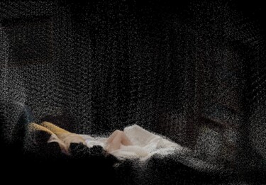 Digitale Kunst mit dem Titel "Bedroom" von Christine Vannier, Original-Kunstwerk, 2D digitale Arbeit