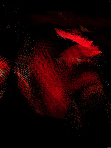 Digitale Kunst mit dem Titel "Rouge baiser" von Christine Vannier, Original-Kunstwerk, 3D Modellierung
