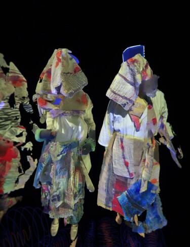 Arts numériques intitulée "Trois personnes" par Christine Vannier, Œuvre d'art originale, Modélisation 3D