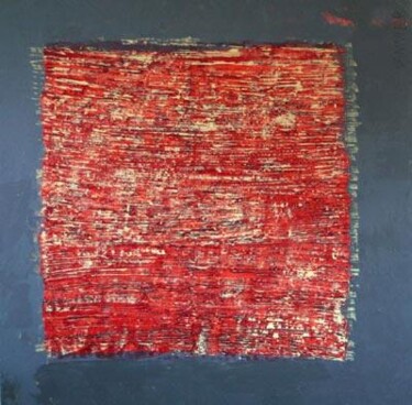 Pintura intitulada "Mouchoir rouge" por Christine Vannier, Obras de arte originais