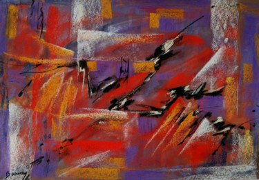Pittura intitolato "Rhapsody" da Christine Barreau, Opera d'arte originale, Pastello