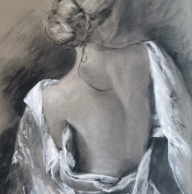 Schilderij getiteld "Romance" door Christine Barreau, Origineel Kunstwerk, Pastel