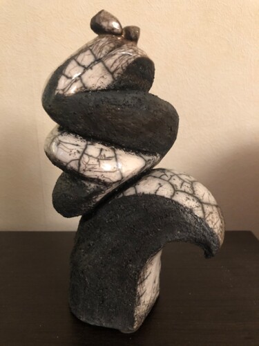 Sculpture intitulée "Un dia" par Christine Batard, Œuvre d'art originale, Argile