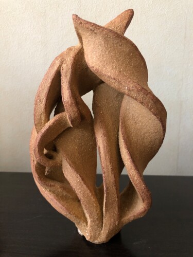 Sculpture intitulée "Tournures" par Christine Batard, Œuvre d'art originale, Argile