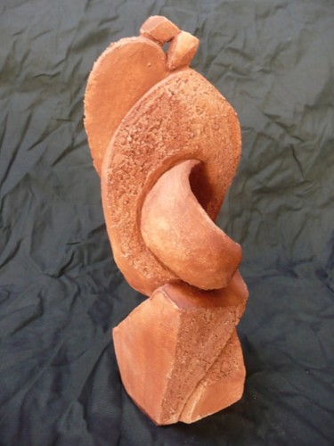 Sculpture titled "Partie" by Christine Batard, Original Artwork, Terra cotta