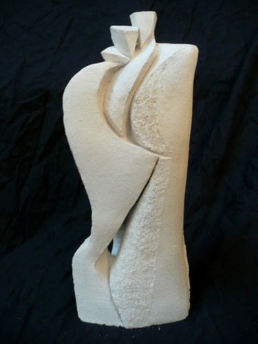Sculpture intitulée "versusface2" par Christine Batard, Œuvre d'art originale, Terre cuite
