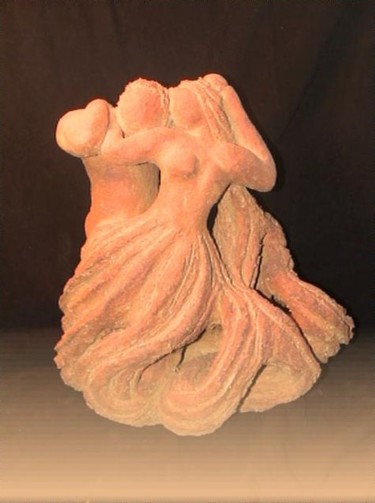 Sculpture intitulée "Elan" par Christine Batard, Œuvre d'art originale, Terre cuite