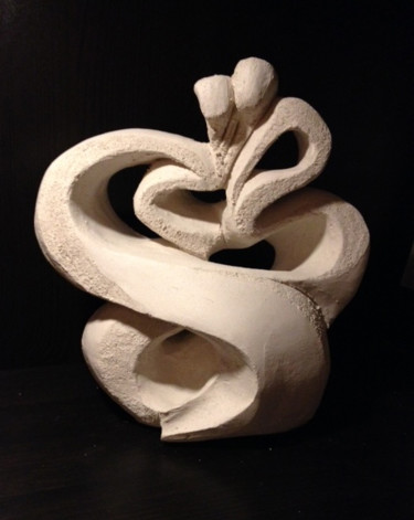 Sculpture titled "Sueño 2" by Christine Batard, Original Artwork, Terra cotta