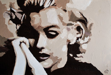 Pintura intitulada "Marilyn III - Acryl…" por Christine Bélanger, Obras de arte originais, Acrílico