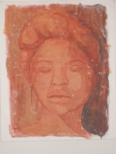 Malerei mit dem Titel "Africa" von Christine Bousquet, Original-Kunstwerk, Öl