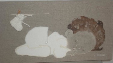 Peinture intitulée "bébé 2" par Christine Bousquet, Œuvre d'art originale, Huile