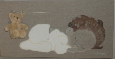 Peinture intitulée "Bébé 3" par Christine Bousquet, Œuvre d'art originale, Huile