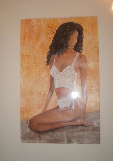 Painting titled "Métisse" by Christine Bousquet, Original Artwork