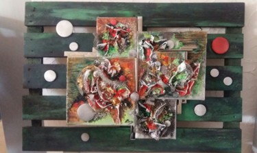 Collages intitulée "L'acidulée" par Llore, Œuvre d'art originale