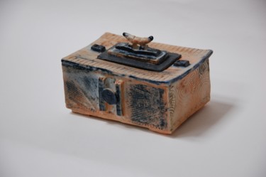 Artisanat intitulée "petite boite rectan…" par Christine François, Œuvre d'art originale