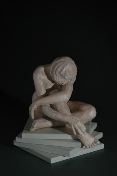Sculpture intitulée "Fanny" par Christine Lambert, Œuvre d'art originale, Terre cuite