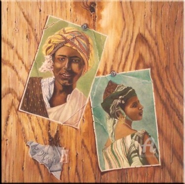 Peinture intitulée "Couleurs du Sud (d'…" par Christine Mignot, Œuvre d'art originale, Huile Monté sur Châssis en bois