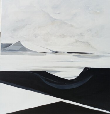 Peinture intitulée "Return from iceland…" par Christine Teisserenc, Œuvre d'art originale, Acrylique Monté sur Châssis en bo…