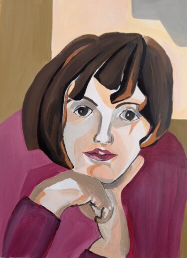 Peinture intitulée "Portraits série n°2" par Christine Teisserenc, Œuvre d'art originale, Acrylique