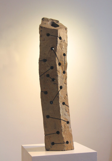 Sculpture intitulée "Basalt column 2 (20…" par Christoph Jakob, Œuvre d'art originale, Pierre