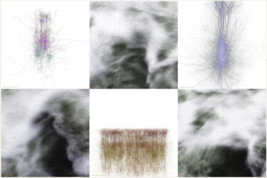 Digitale Kunst mit dem Titel "No4 Hirnforschung b…" von Christoph Kronhagel, Original-Kunstwerk, 2D digitale Arbeit