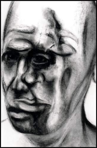Disegno intitolato "FACE FS6" da Christophe Avella Bagur, Opera d'arte originale, Carbone