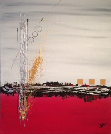 Painting titled "CASSIOPEE" by Christophe Blanchard, Original Artwork, Acrylic