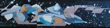 Ζωγραφική με τίτλο "Graff 2 2021" από Christophe Caniac, Αυθεντικά έργα τέχνης, Ακρυλικό