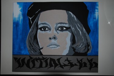 「Brigitte Bardot」というタイトルの絵画 Christophe Caniacによって, オリジナルのアートワーク, アクリル