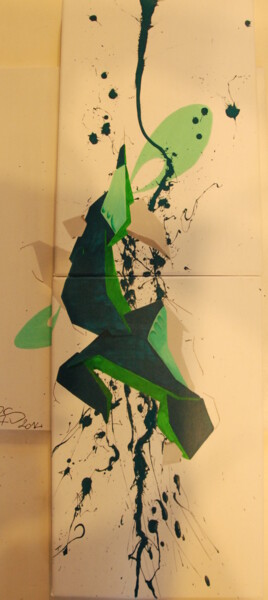 Peinture intitulée "Graff 2014" par Christophe Caniac, Œuvre d'art originale, Acrylique