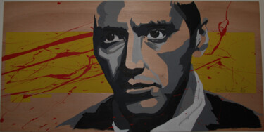 Schilderij getiteld "Al Pacino" door Christophe Caniac, Origineel Kunstwerk, Acryl
