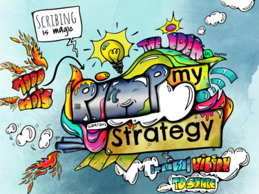 Dessin intitulée "Pimp my strategy" par Corto13, Œuvre d'art originale
