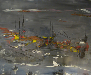 Peinture intitulée "chaos.jpg" par Christophe Dupuy, Œuvre d'art originale, Huile