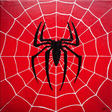 Peinture intitulée "Spider" par Christophe Dybal, Œuvre d'art originale, Acrylique