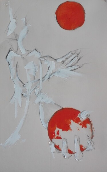 Painting titled "jonglage-3.jpg" by Christophe Gaillard, Original Artwork, Oil