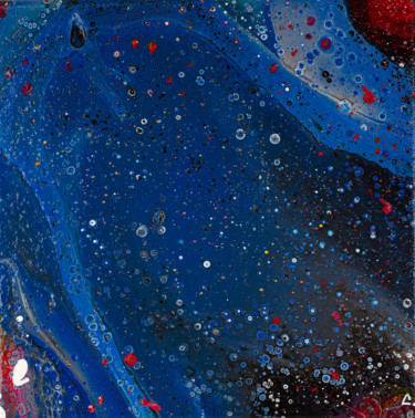 Картина под названием "Bubble stars" - Christophe Gandolphe, Подлинное произведение искусства, Акрил Установлен на Деревянна…
