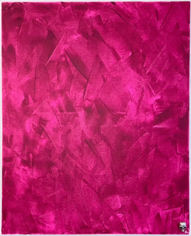 Картина под названием "Monochrome Fushia" - Christophe Gandolphe, Подлинное произведение искусства, Акрил Установлен на Дере…