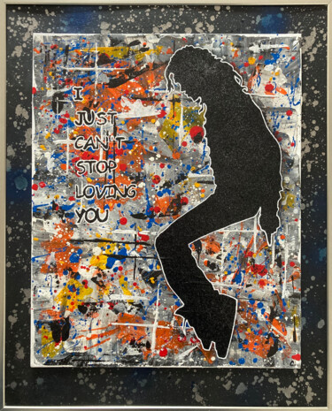 Pintura intitulada "Michael 1" por Christophe Gandolphe, Obras de arte originais, Acrílico Montado em Vidro