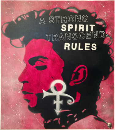 Malerei mit dem Titel "Prince #2" von Christophe Gandolphe, Original-Kunstwerk, Acryl