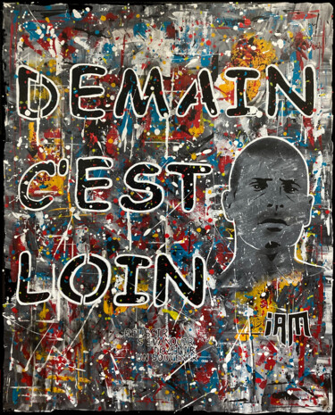 Malerei mit dem Titel "Akhenaton - Demain…" von Christophe Gandolphe, Original-Kunstwerk, Acryl