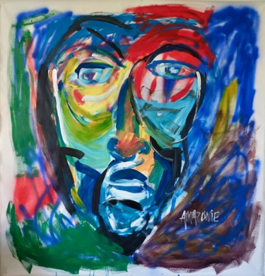 Painting titled "Amazonia" by Christophe Genaudy, Original Artwork, Acrylic