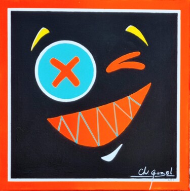 Schilderij getiteld "Clin d'oeil" door Christophe Gazel, Origineel Kunstwerk, Acryl